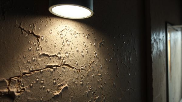 Identification des remontées capillaires dans un mur humide
