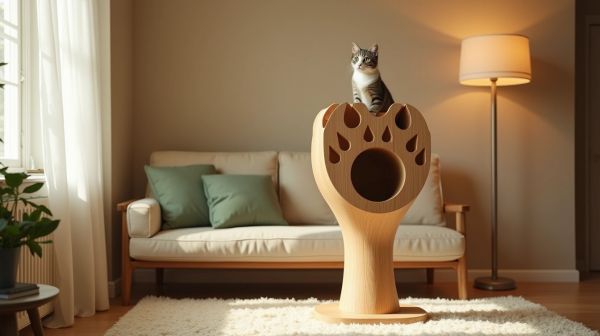 La marque Matou Perché : arbres à chat originaux pour décorer son salon
